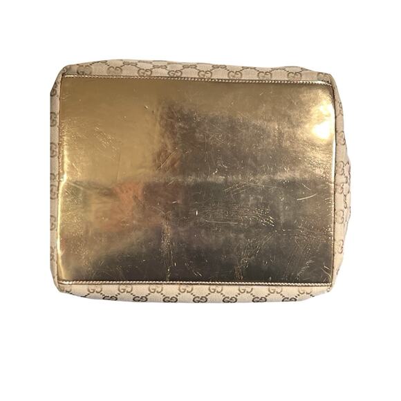 Gucci GG Monogram Canvas Large Web Handle Bucket Tote Pink Gold 131231 204991 - Picture 4 of 16